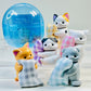 X 70456 Cats with Pillow Figurine Capsule-DISCONTINUED