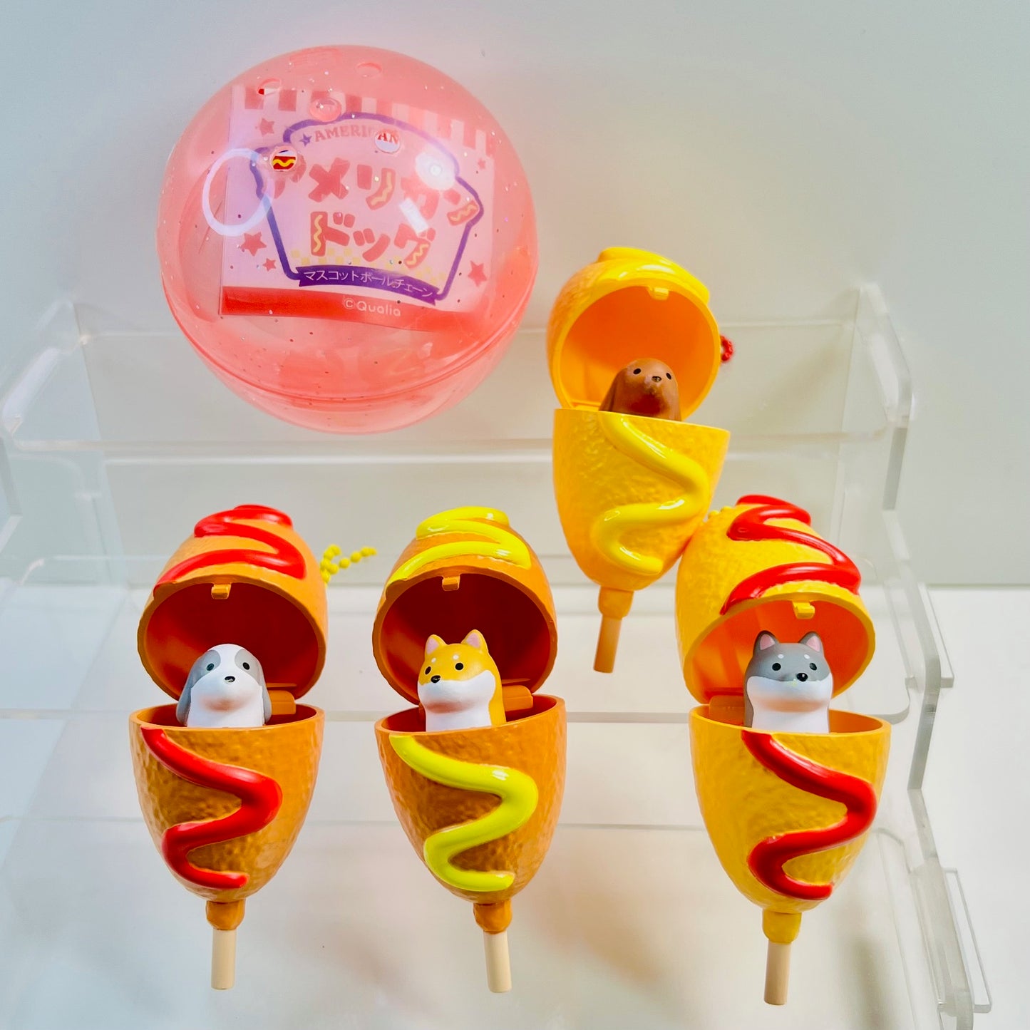 X 70474 Corndog Dogs Figurine Capsule-DISCONTINUED