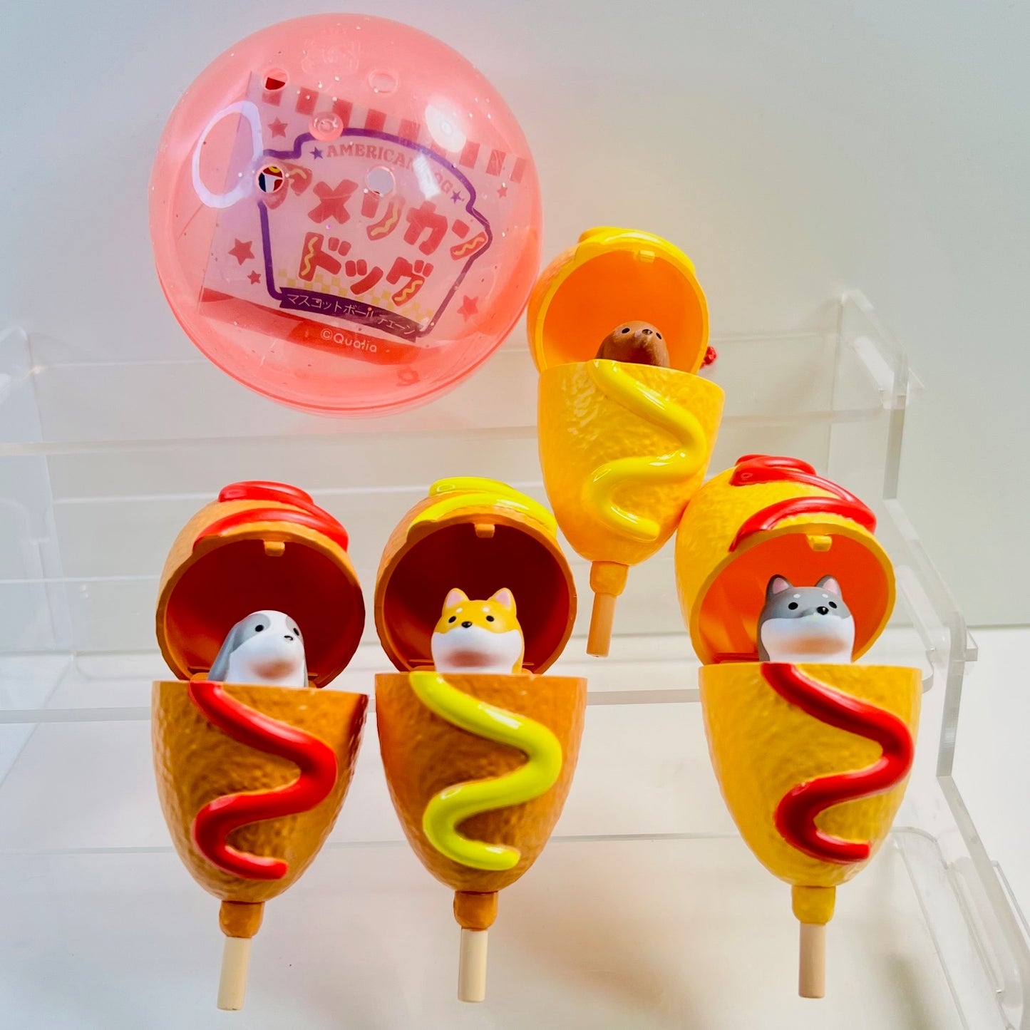X 70474 Corndog Dogs Figurine Capsule-DISCONTINUED