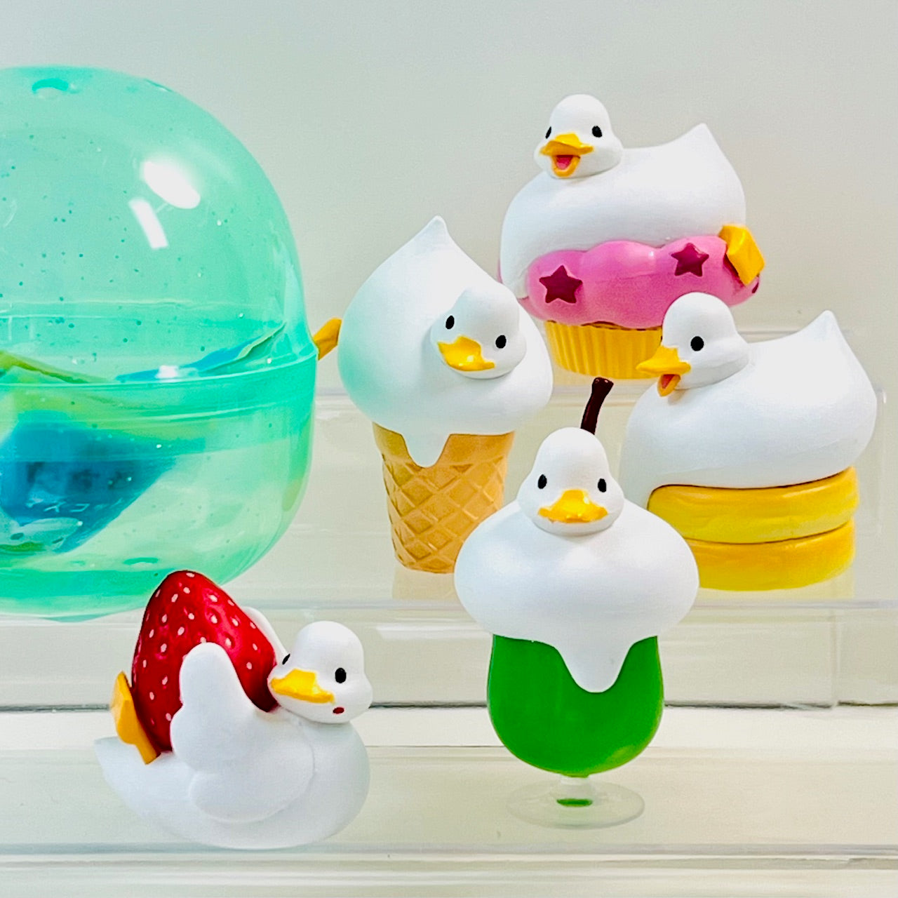 X 70475 Sweet Duck Dessert Figurine Capsule-DISCONTINUED