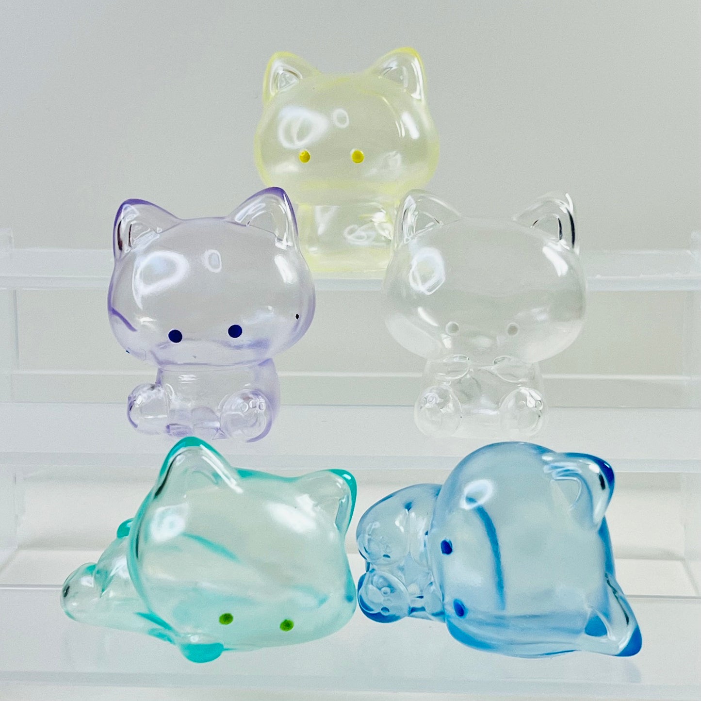 70493 Clear Kitten Cats Figurine Capsule-5
