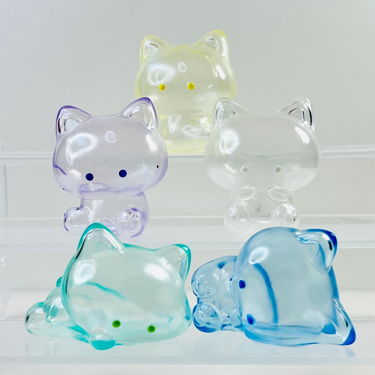70493 Clear Kitten Cats Figurine Capsule-5