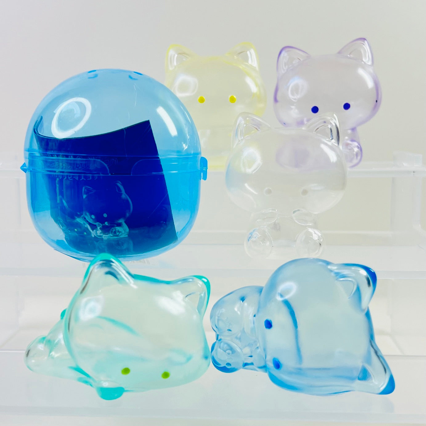 70493 Clear Kitten Cats Figurine Capsule-5