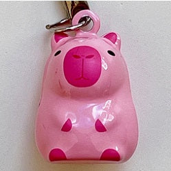 70681 PINK CAPYBARA BRASS BELL-10