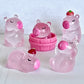 70714 CAPYBARA PINK MINIATURE FIGURINES-50