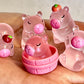 70714 CAPYBARA PINK MINIATURE FIGURINES-50