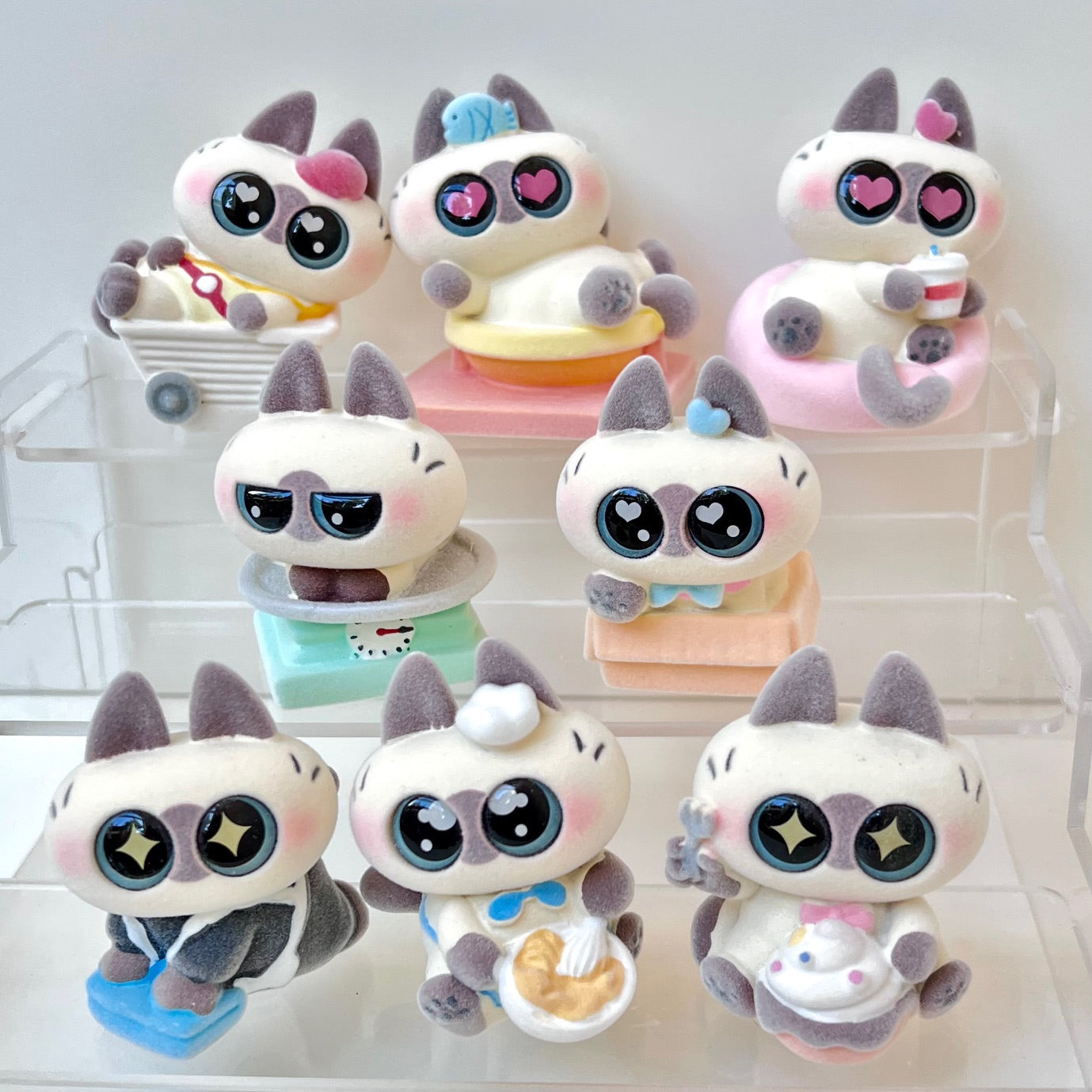 71220 BIG EYED CAT FIGURINE BLIND BOX-8 – BCmini