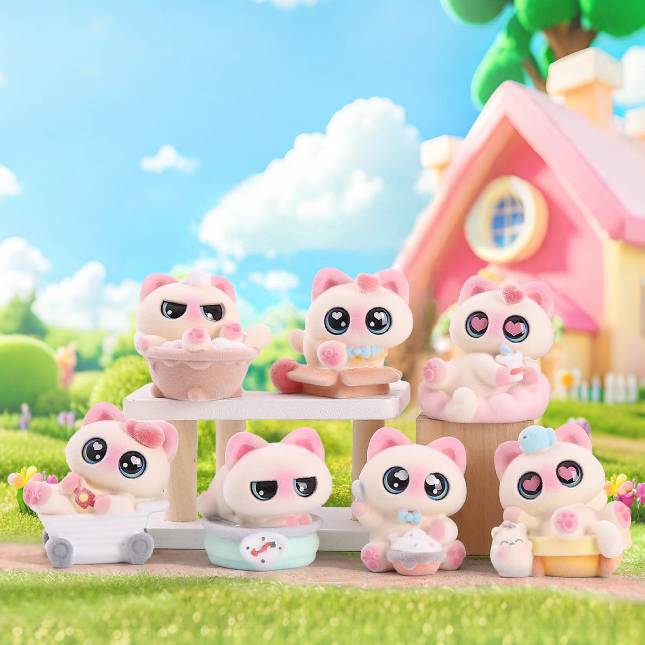 71277 Siamese Big Eye Cat Blind Box-12