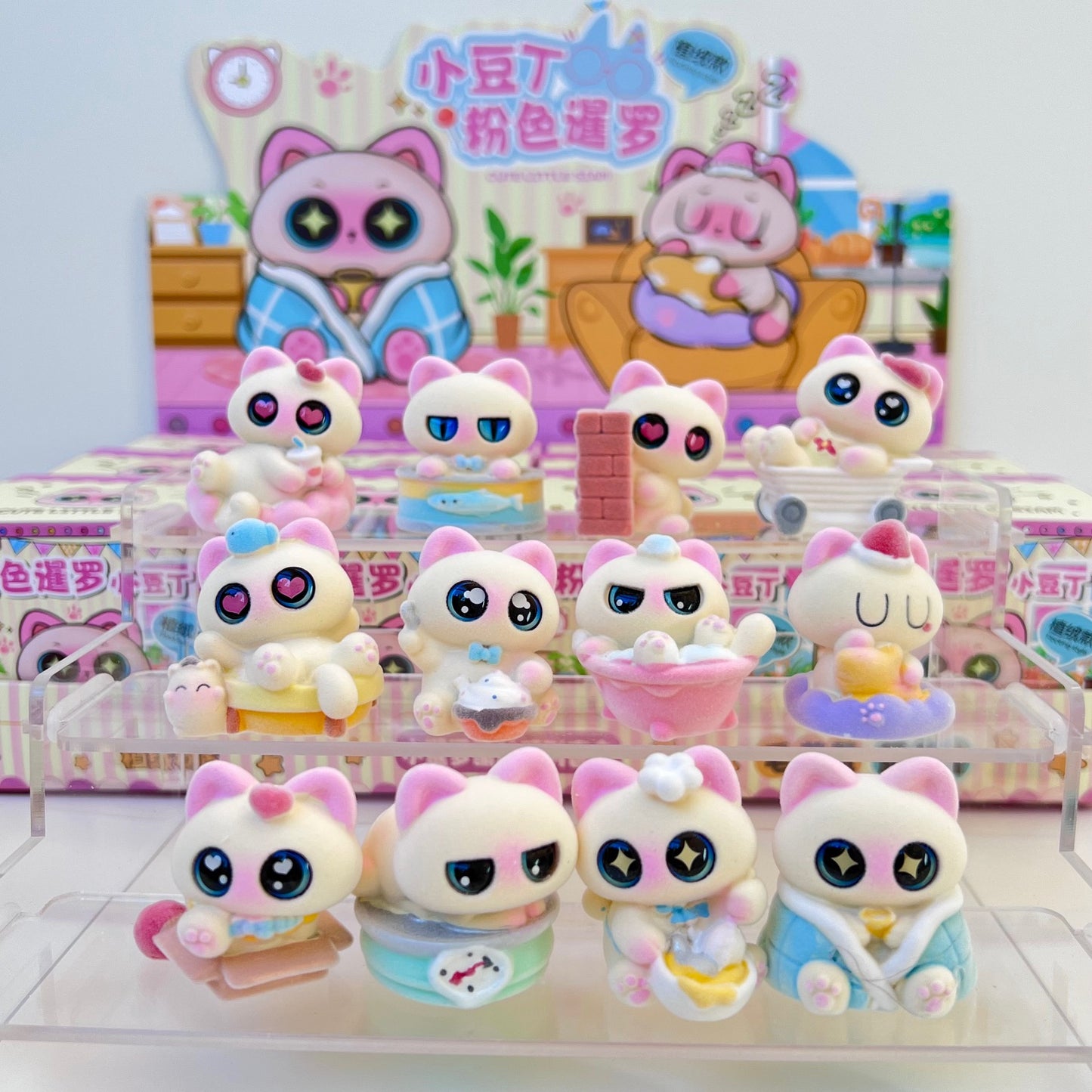 71277 Siamese Big Eye Cat Blind Box-12