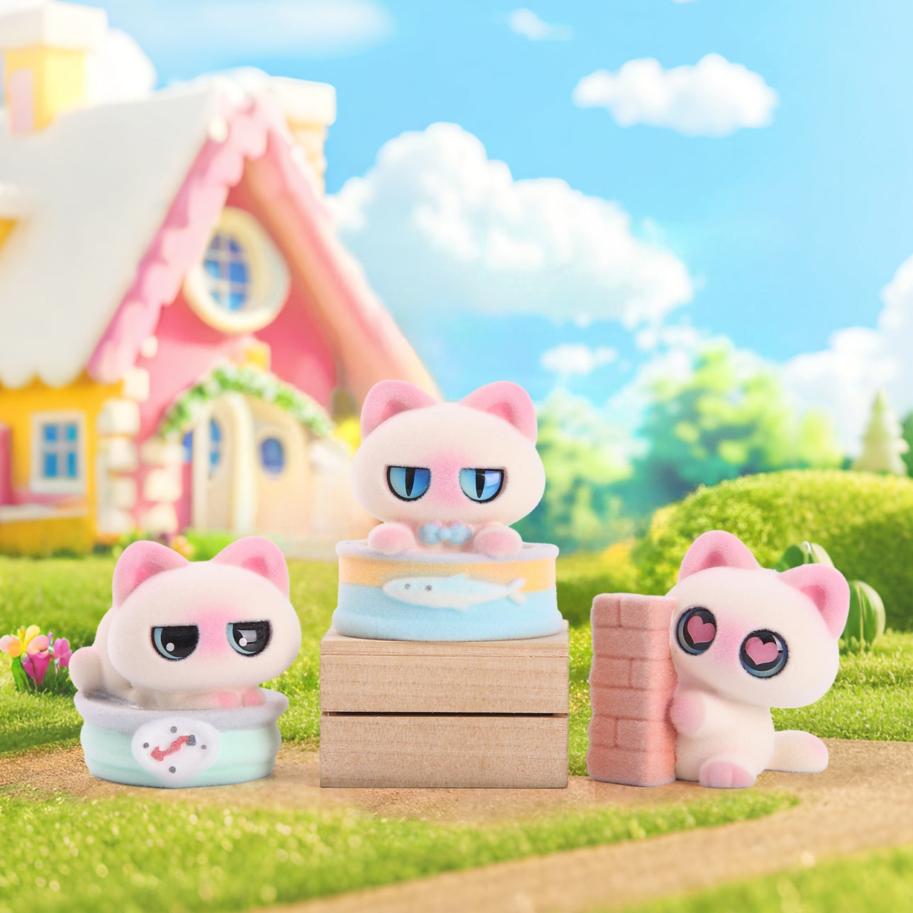 71277 Siamese Big Eye Cat Blind Box-12