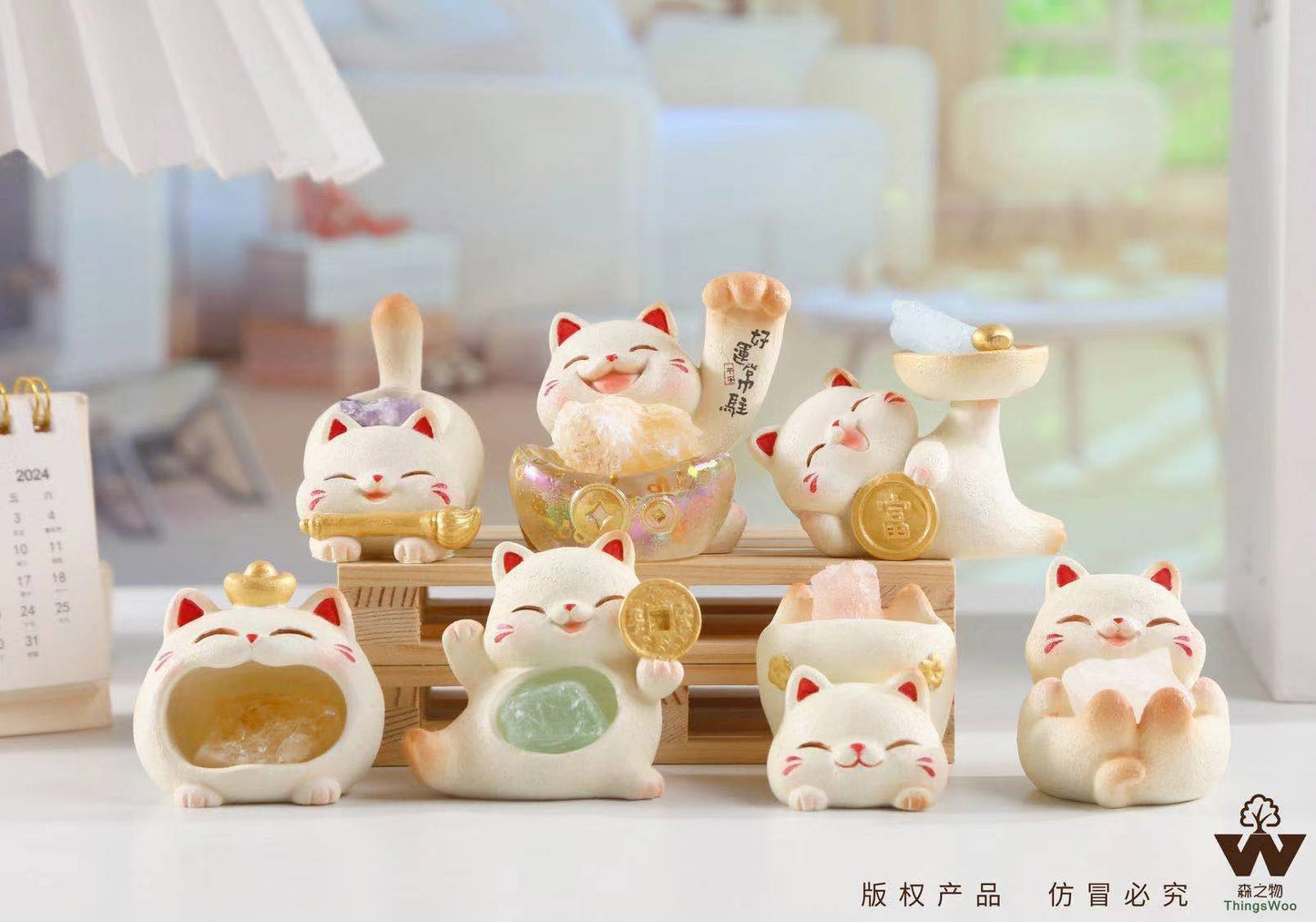 71310 Maneki Lucky Cat Crystal Blind Box-6