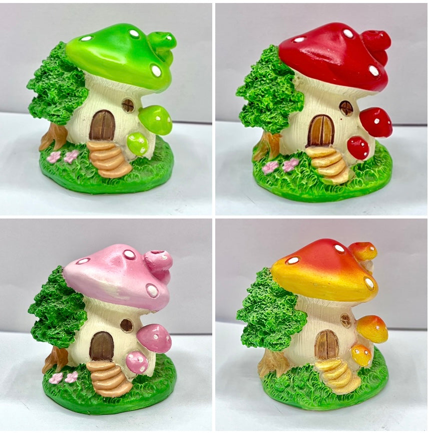 71806 MUSHROOM MINIATURE HOUSE FIGURINES-4