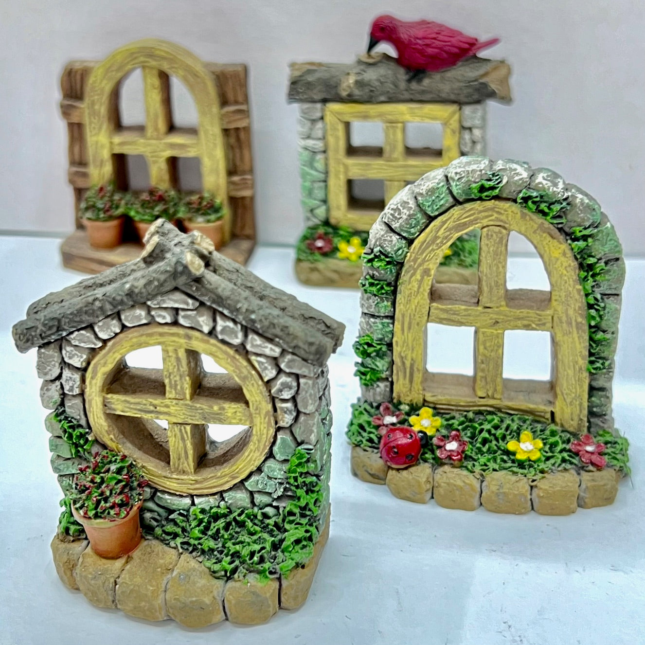 71807 WINDOWS MINIATURE HOUSE FIGURINES-4