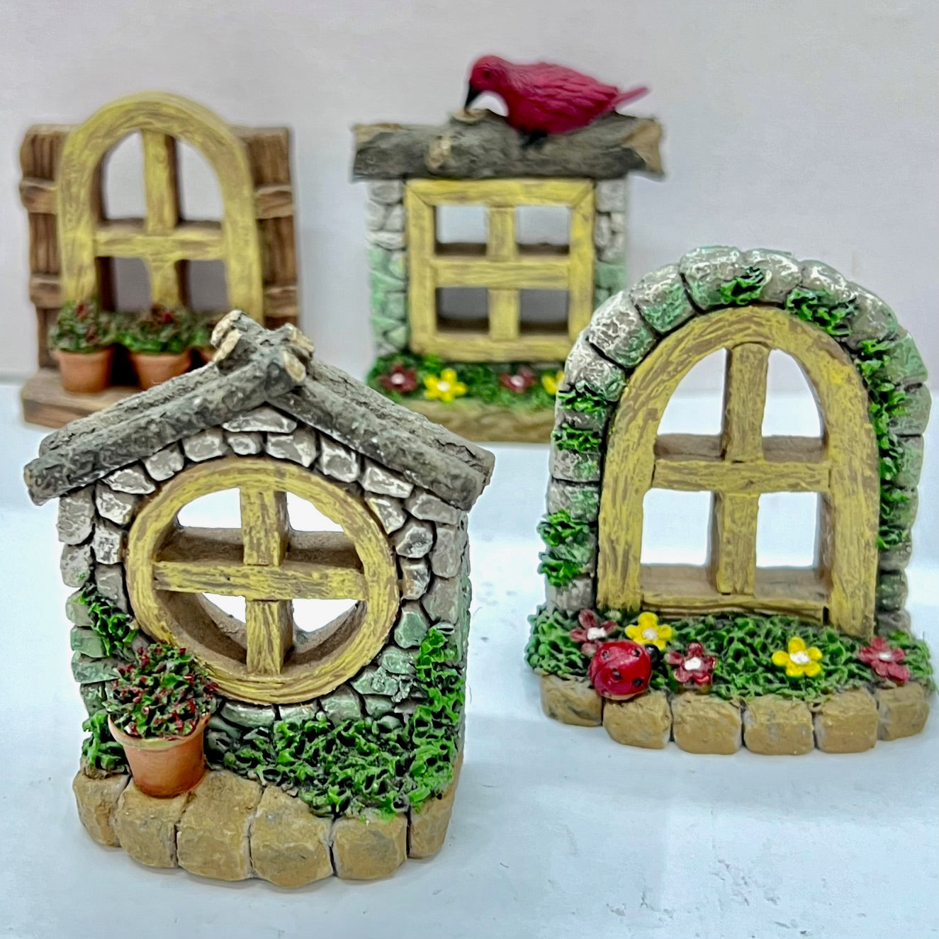 71807 WINDOWS MINIATURE HOUSE FIGURINES-4