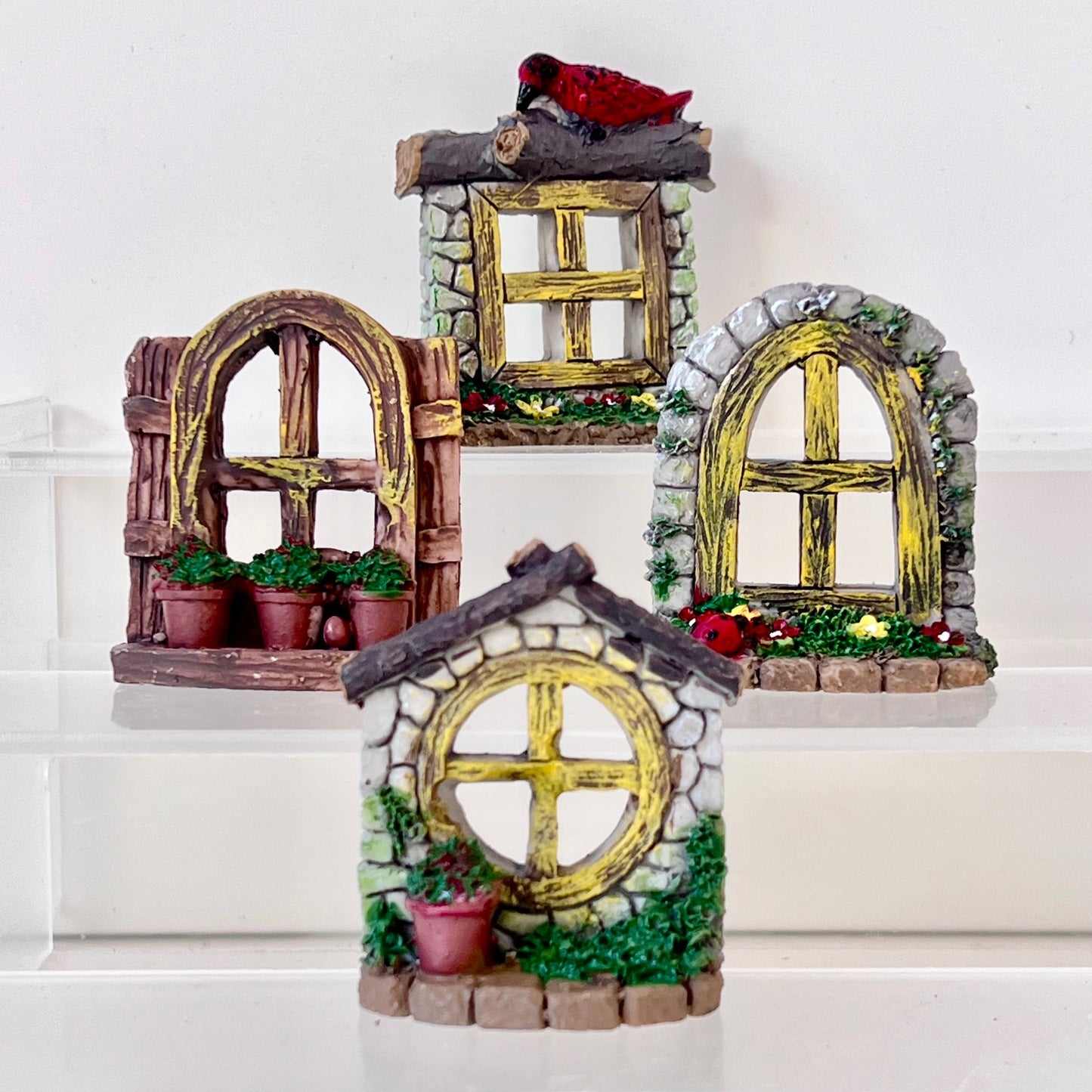 71807 WINDOWS MINIATURE HOUSE FIGURINES-4