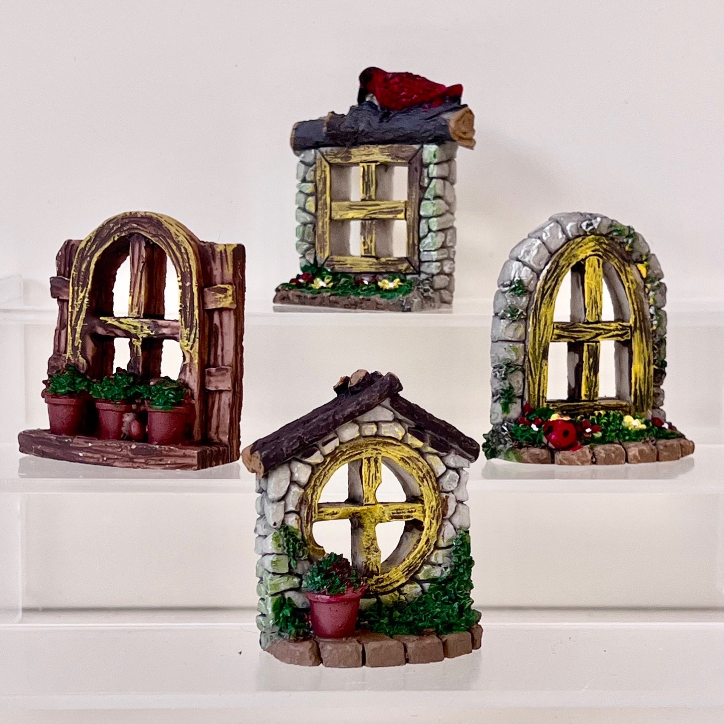 71807 WINDOWS MINIATURE HOUSE FIGURINES-4