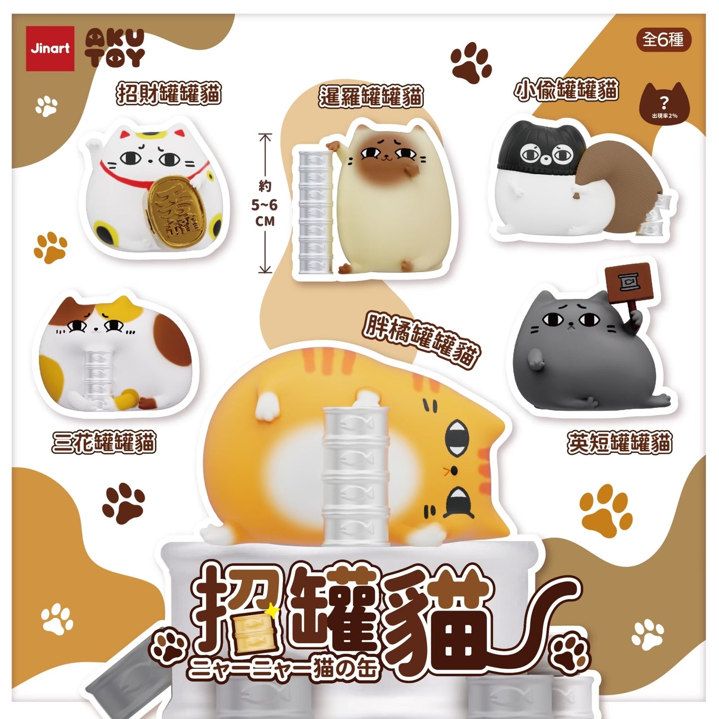 73122 Lucky Can Can Cat Blind Box-6