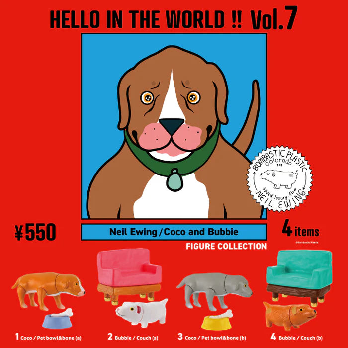 73197 Dog Coco & Bubbie Hello in the World Vol.7 Figurines Blind Box-12