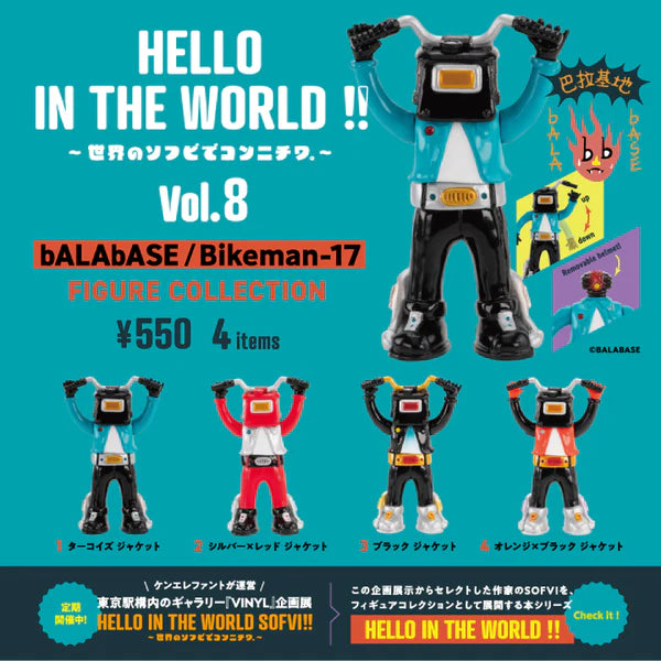 73238 Bikeman Hello in the World Vol. 8 Figurines Blind Box-12