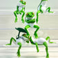 X 70461 Playful Frogs Figurine Capsule-DISCONTINUED