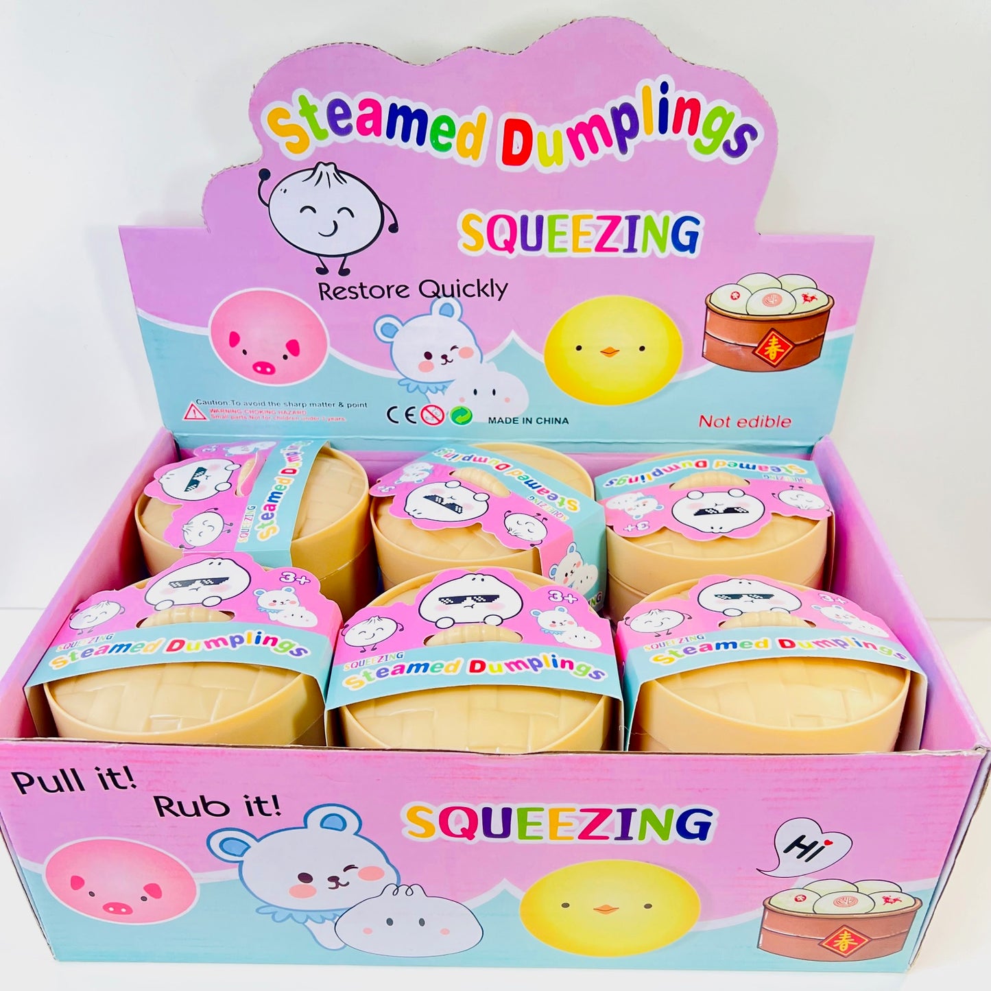 83001 Dumpling Silly Face Squishy-12