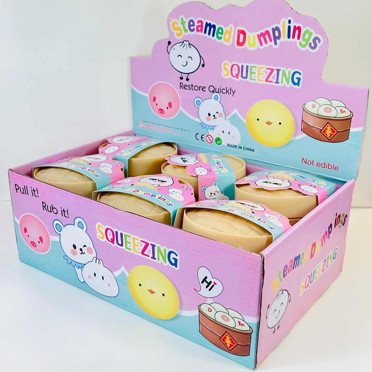 83001 Dumpling Silly Face Squishy-12