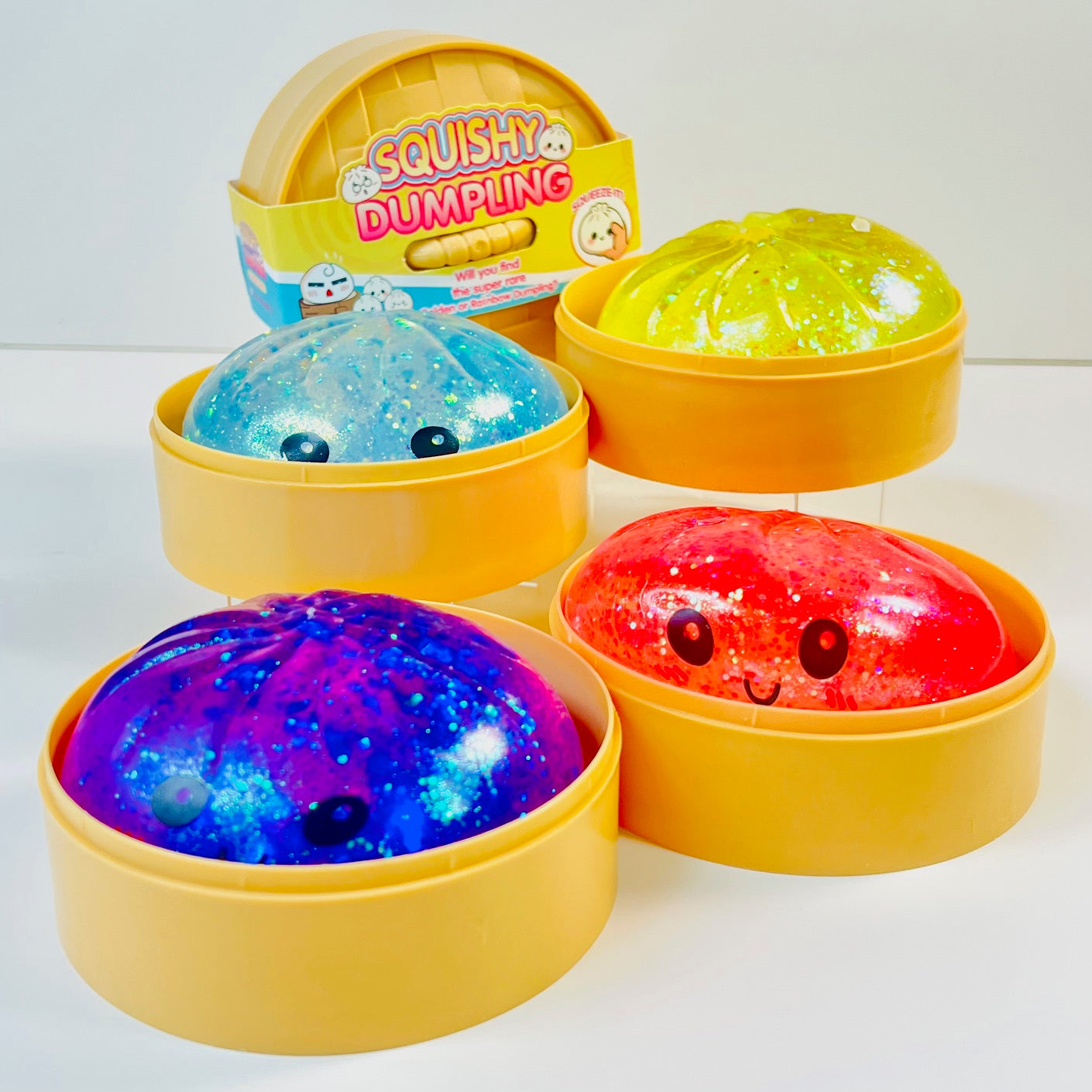 83003 Dumpling Translucent Glitter Squishy-12