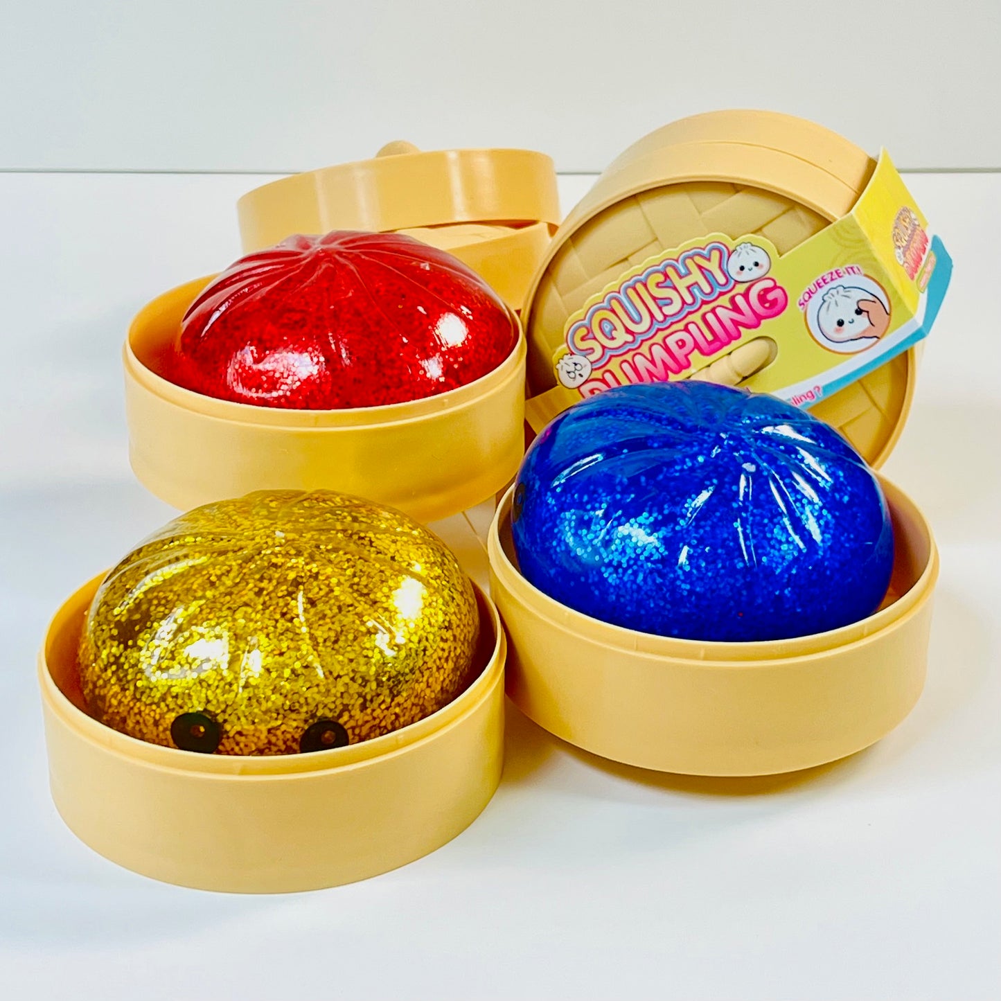 83004 Dumpling Glitter Jelly Squishy-12