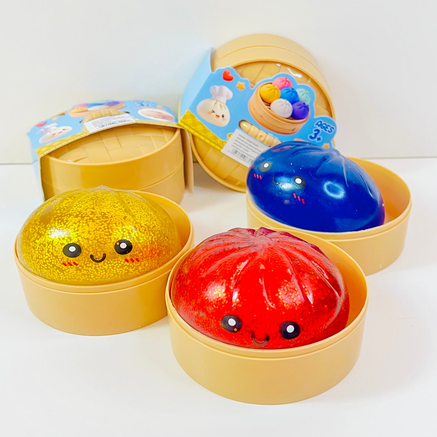 83004 Dumpling Glitter Jelly Squishy-12