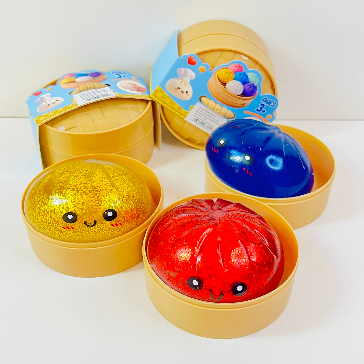 83004 Dumpling Glitter Jelly Squishy-12