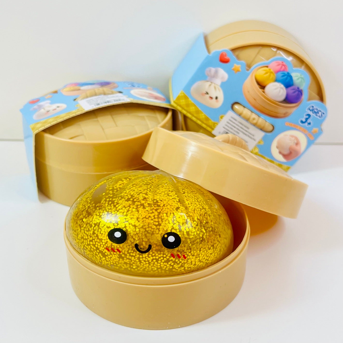 83004 Dumpling Glitter Jelly Squishy-12