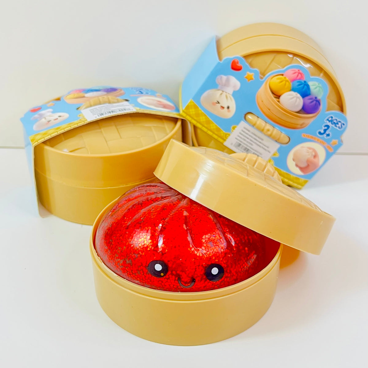 83004 Dumpling Glitter Jelly Squishy-12