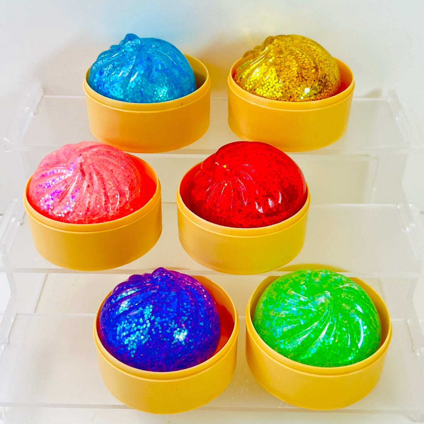 83005 Mini Dumpling Glitter Jelly Squishy-12