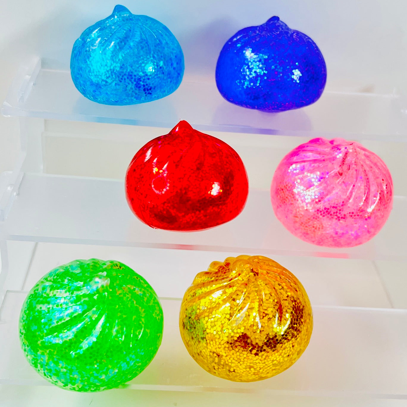 83005 Mini Dumpling Glitter Jelly Squishy-12