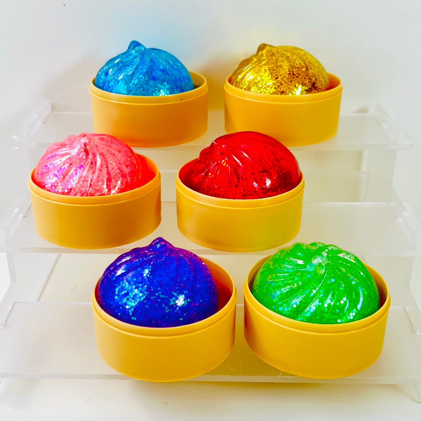83005 Mini Dumpling Glitter Jelly Squishy-12