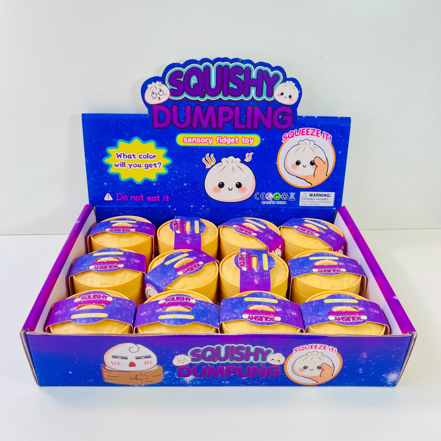 83005 Mini Dumpling Glitter Jelly Squishy-12