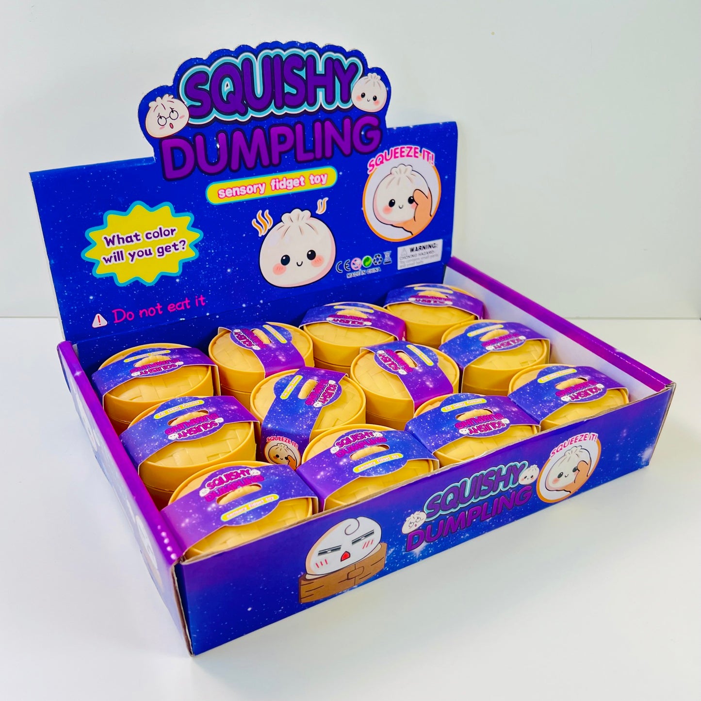 83005 Mini Dumpling Glitter Jelly Squishy-12