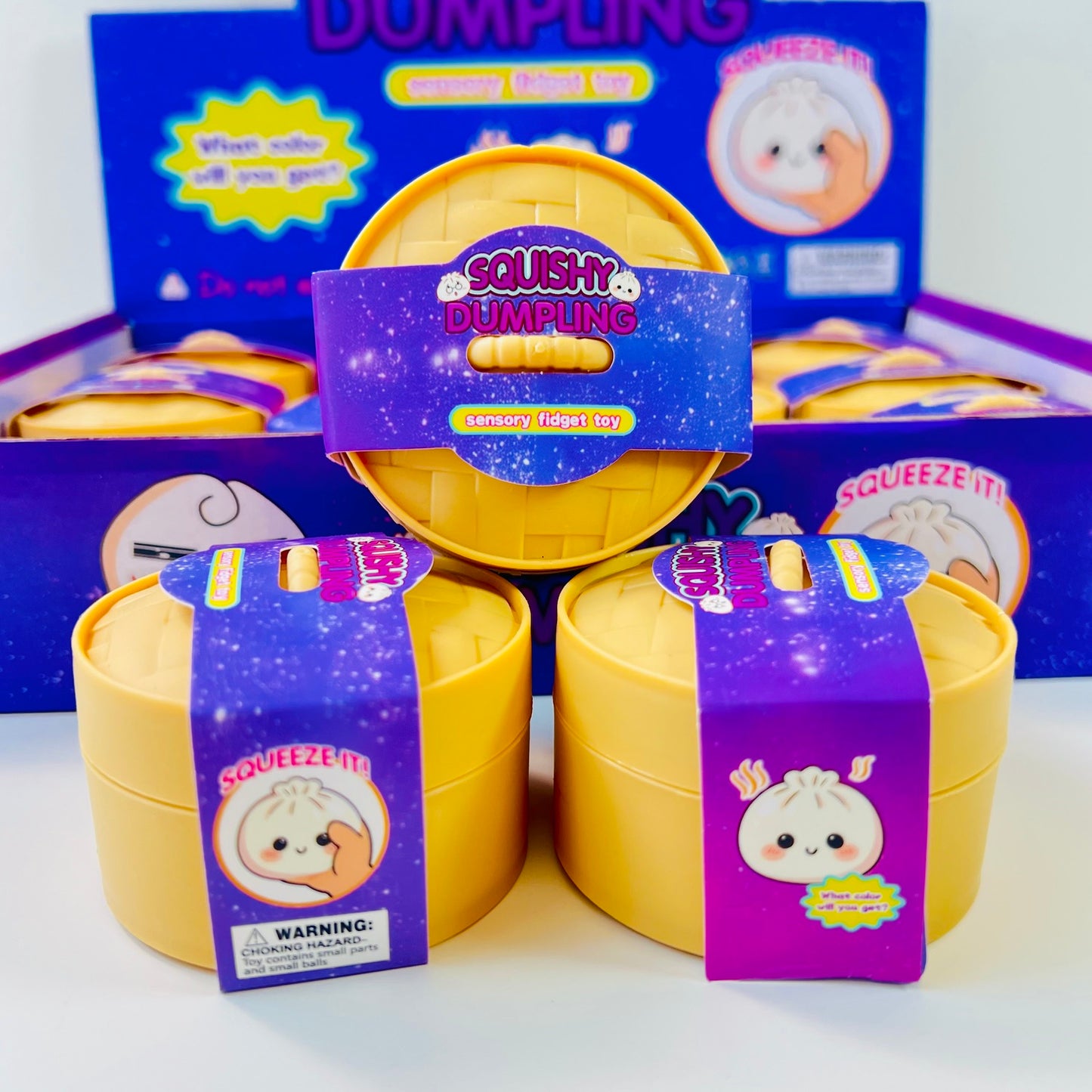 83005 Mini Dumpling Glitter Jelly Squishy-12