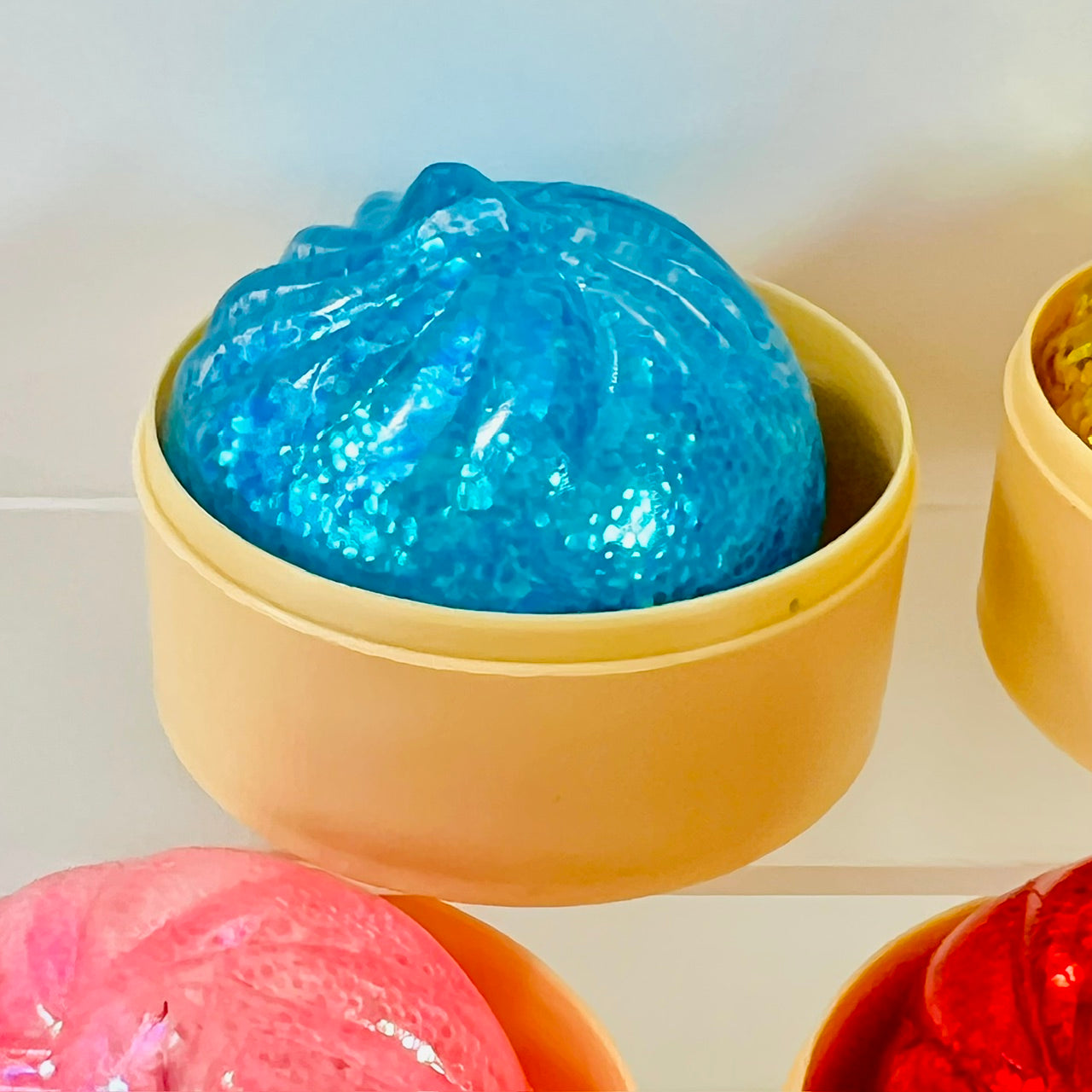 83005 Mini Dumpling Glitter Jelly Squishy-12