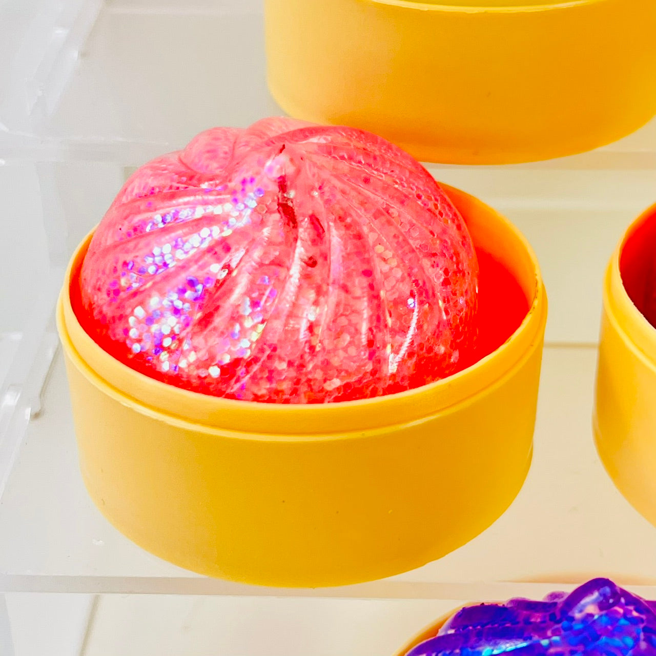 83005 Mini Dumpling Glitter Jelly Squishy-12