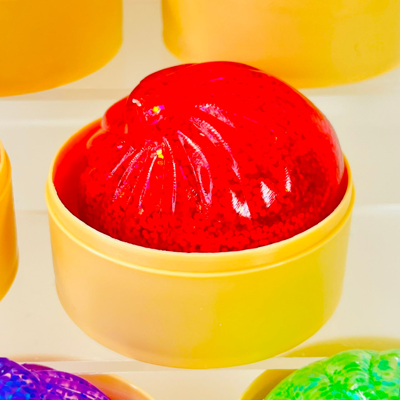 83005 Mini Dumpling Glitter Jelly Squishy-12