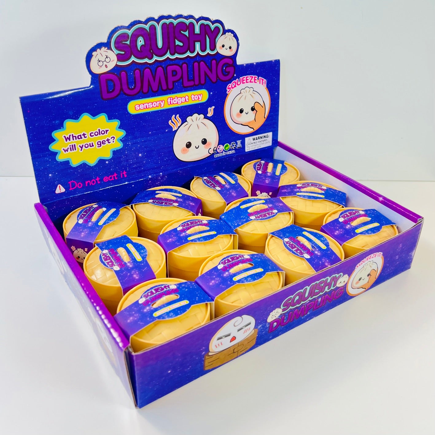 83007 Mini Dumpling Glitter Soft Squishy-12