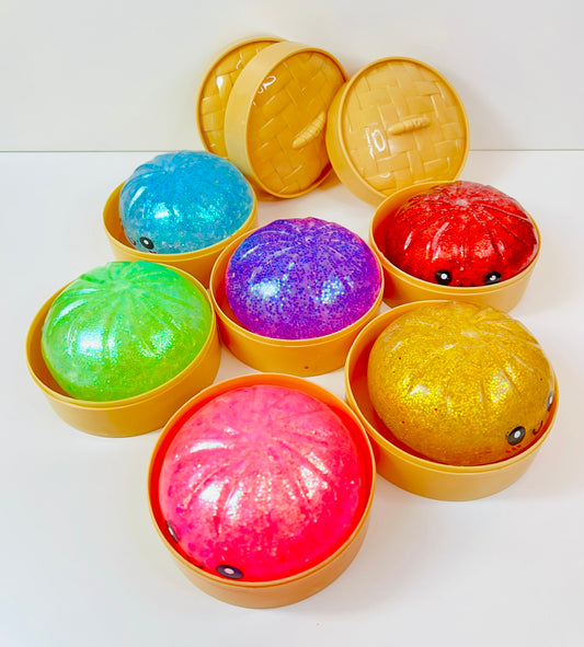 83008 Dumpling Smiley Glitter Water Bead Squishy-12
