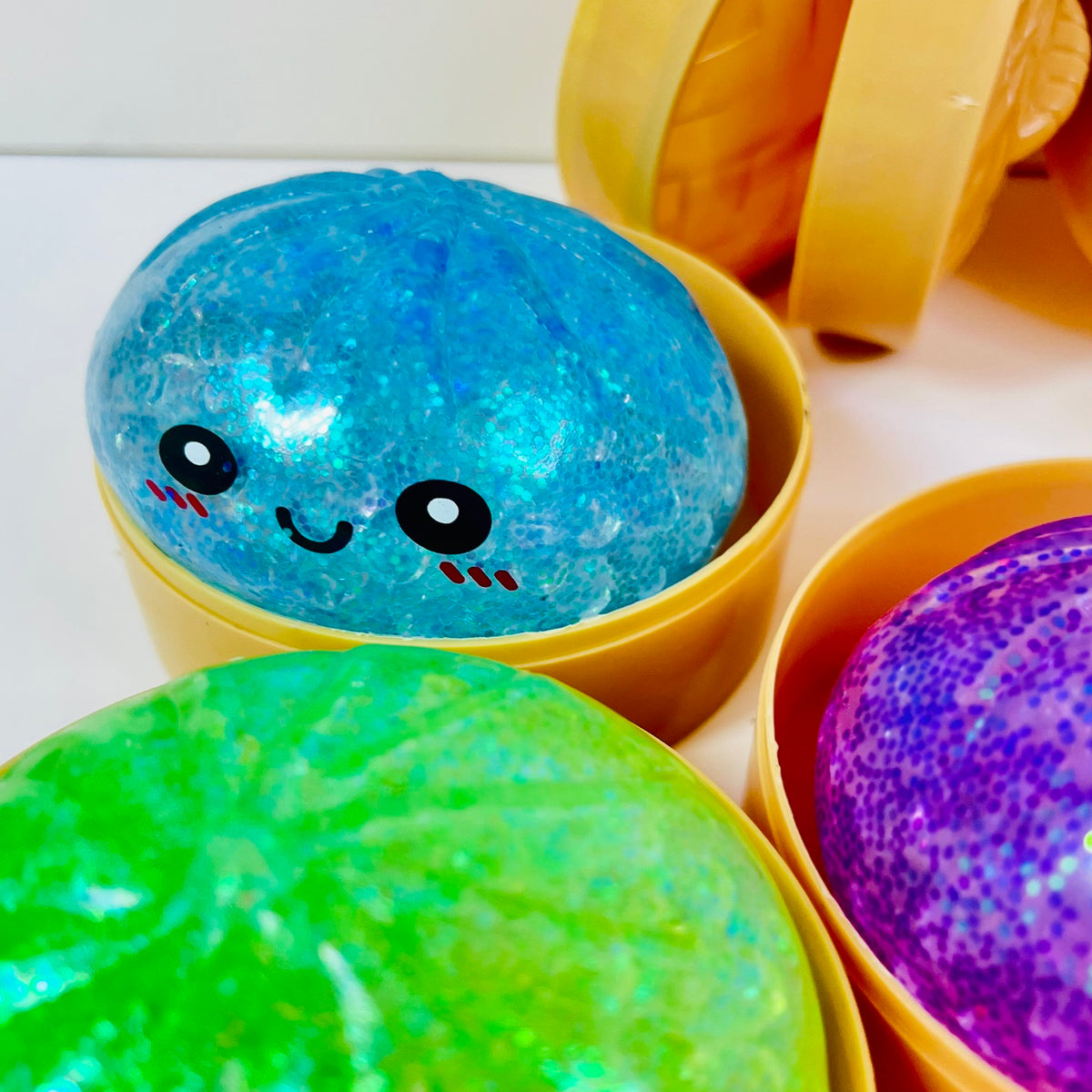 83008 Dumpling Smiley Glitter Water Bead Squishy-12