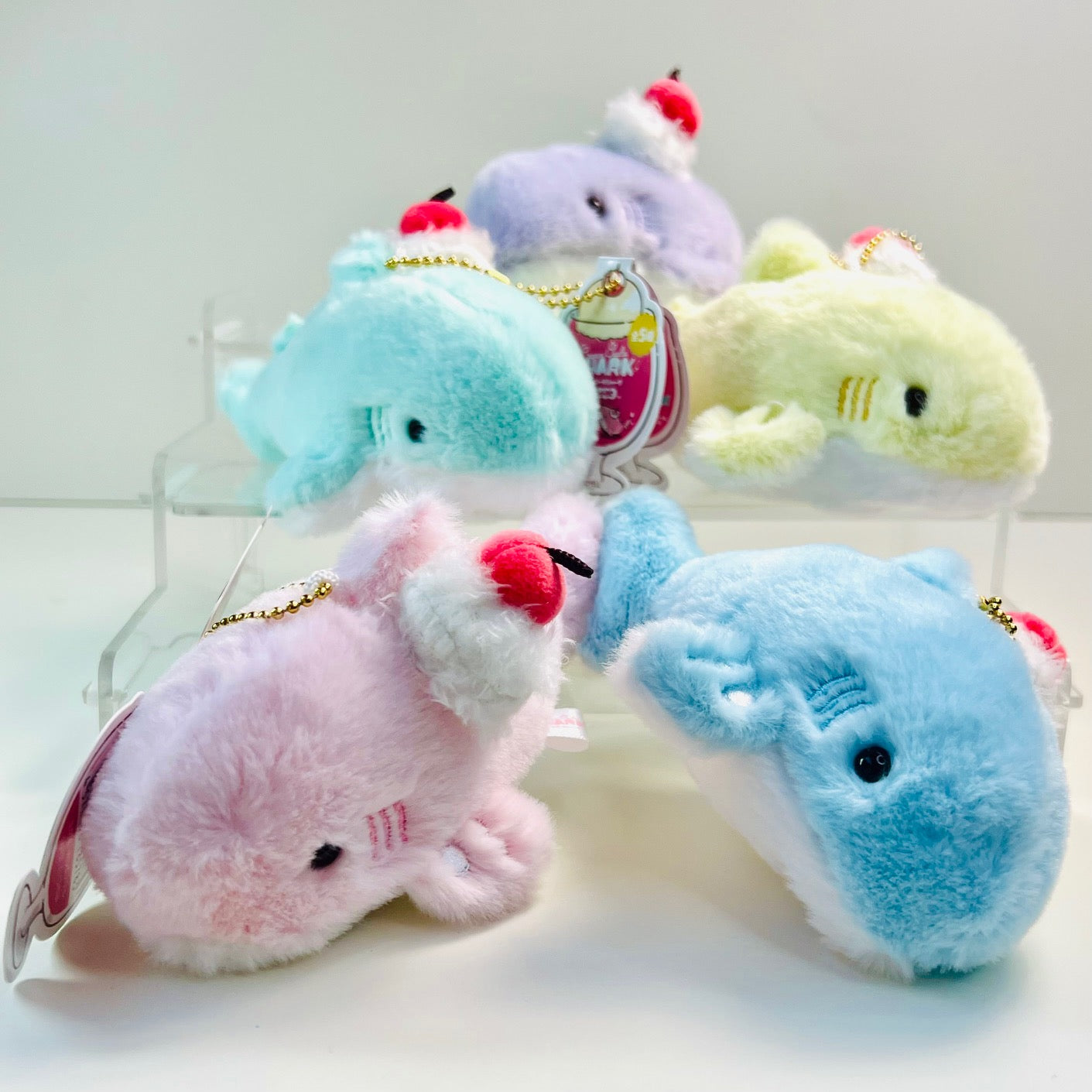 63524 Ice Cream Shark Plush-5