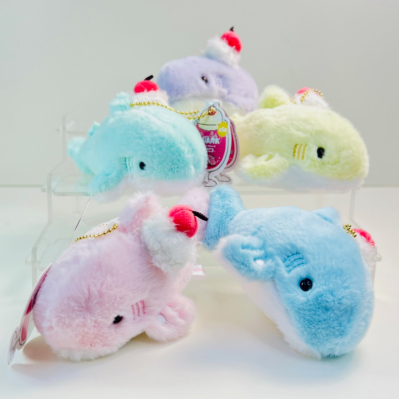 63524 Ice Cream Shark Plush-5