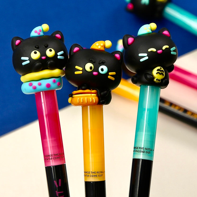 22719 Black Cat Gel Pen-36