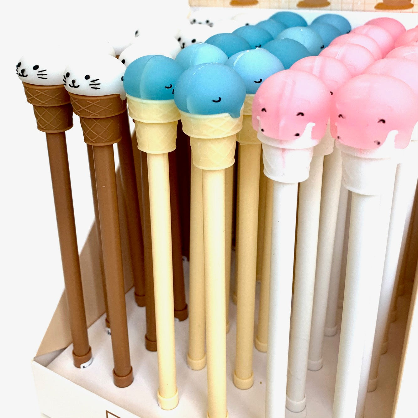 224022 ICE CREAM ANIMALS GEL PEN-36 (2 Colors Only)