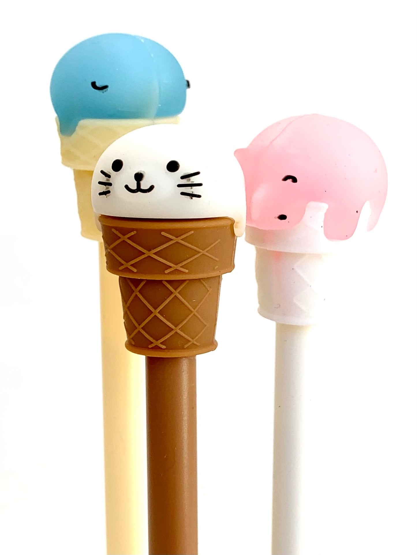 224022 ICE CREAM ANIMALS GEL PEN-36 (2 Colors Only)