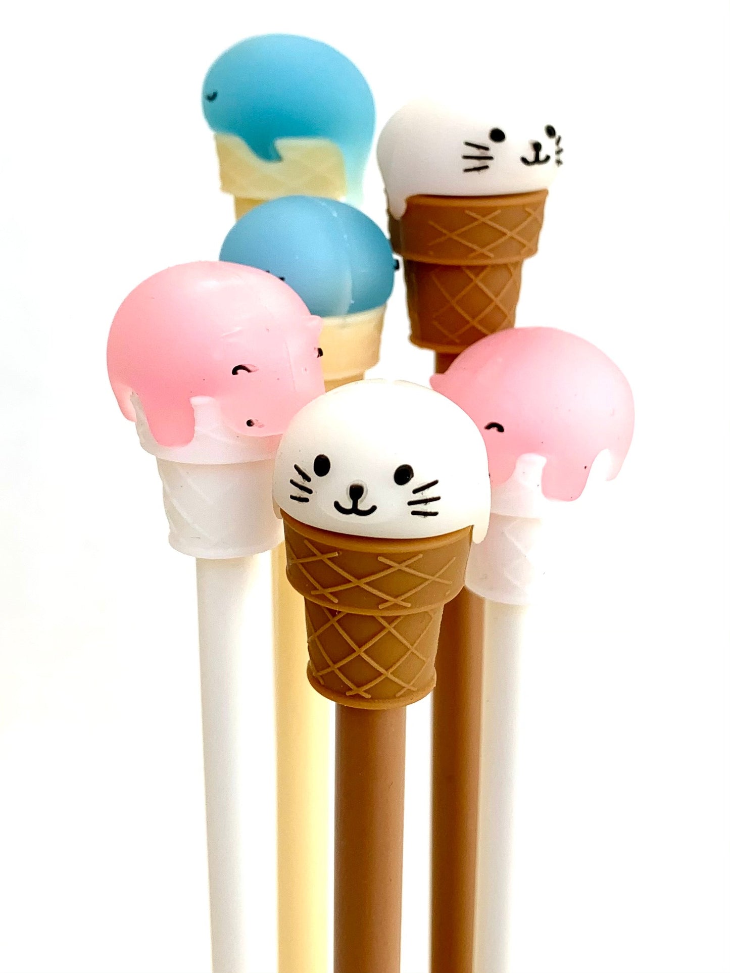 224022 ICE CREAM ANIMALS GEL PEN-36 (2 Colors Only)